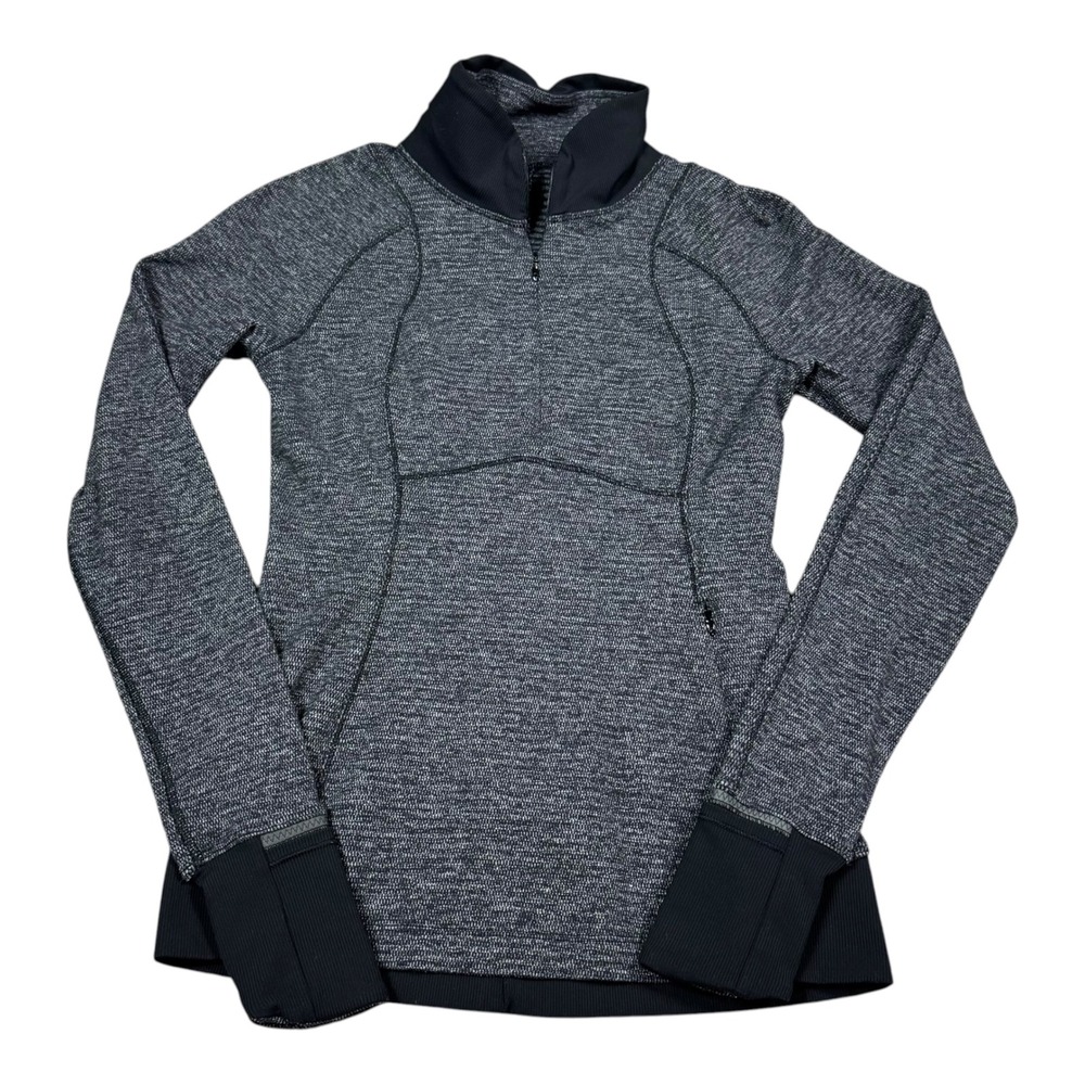 Lululemon Base Runner 1/2 Zip Heathered Activewear Jacket Women's XXS